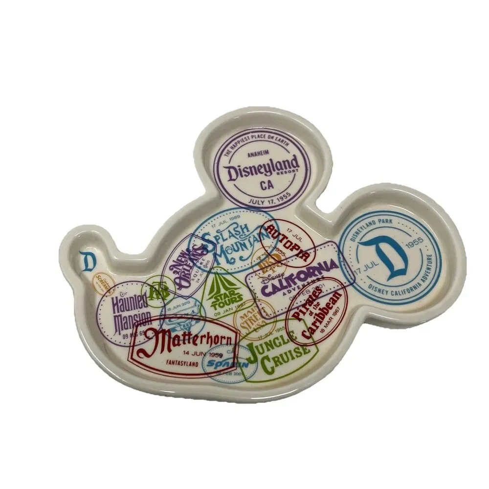 Disneyland Resort Mickey Mouse Ceramic Trinket Dish Catchall Haunted Mansion NEW